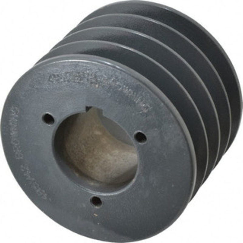 Browning 4B5V42 4 Groove, 1/2 to 2-7/16 Bore Diam, 4.48 Outside Diam, QD Bushed V Belt Sheave 4.3 5V Diam Belt Pitch 4B5V42 – 84432434