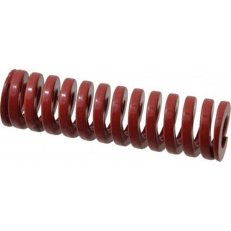 Danly 1 Hole Diam, 1/2 Rod Diam, 3-1/2 Free Length, Red Die Spring 48 Lb Max Deflection, 1.05 Max Deflection, Heavy Duty, Chromium Vanadium Steel 9-1614-26 – 76014885