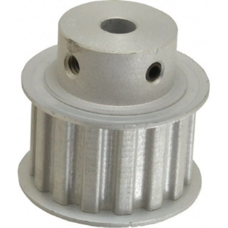 Value Collection 15 Tooth, 3/8 Inside x 1.76 Outside Diam, Hub & Flange Timing Belt Pulley 1 Belt Width, 1.79 Pitch Diam, 1-1/4 Face Width, Aluminum 15L100-6FA-3/8 – 86437571