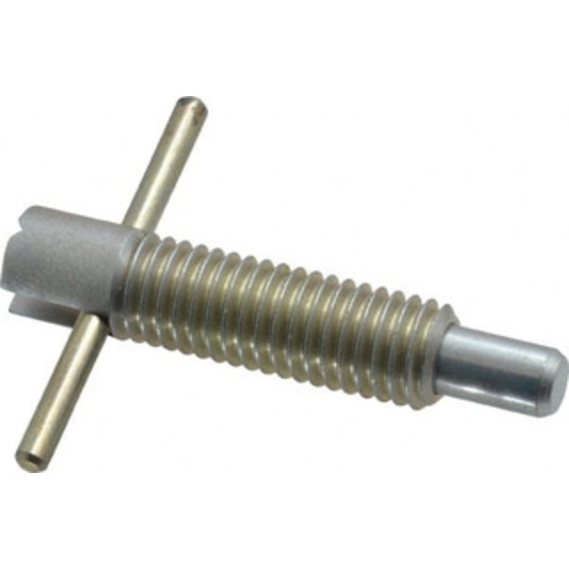 Vlier 1/2-13 Thread, 2-1/2 Body Length, 1/2 Plunger Projection, 5/16 Plunger Diam, Steel, Locking T Handle Plunger 1.4 Thread Length, 2 Handle Length, 2 Plunger Length, 2-1/2 Lb Initial End Force, 5 Lb Final End Force FRT500P – 62124334