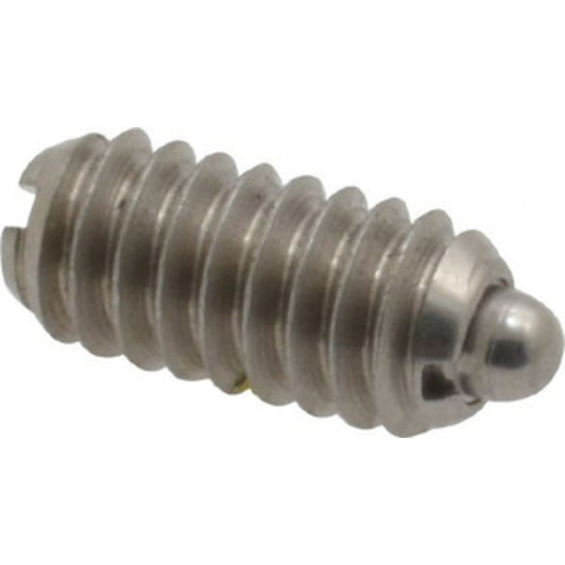 Vlier 1/4-20, 17/32 Thread Length, 0.078 Plunger Projection, Stainless Steel Threaded Spring Plunger 0.119 Max Plunger Diam, 0.531 Plunger Length, 3 Lb Init End Force, 10.5 Lb Final End Force SSM54N – 62117825