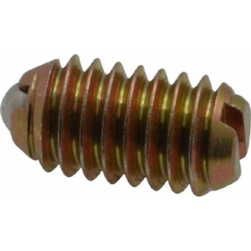 Vlier 5/16-18, 0.156 Ball Diam, 0.578 Body Length, 0.04 Max Ball Reach, Threaded Ball Plunger Steel Body, Steel Ball, 6 Lb Initial End Force, 17 Lb Final End Force, Locking Element BH56N – 62121215
