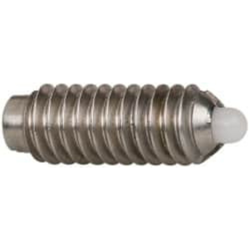 Vlier 8-32, 7/16 Thread Length, 0.052 Plunger Projection, Stainless Steel Threaded Spring Plunger 0.07 Max Plunger Diam, 0.437 Plunger Length, 1.5 Lb Init End Force, 4.75 Lb Final End Force SSMD50A – 62120639
