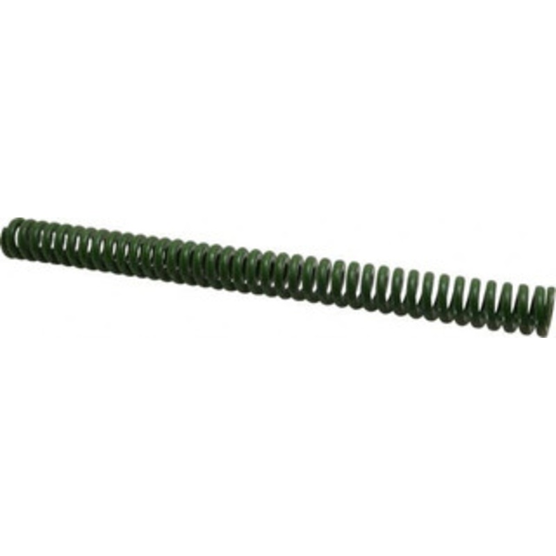 Associated Spring Raymond 1 Hole Diam, 1/2 Rod Diam, 12 Free Length, Green Die Spring 528 Lb Max Deflection, 3 Max Deflection, Extra Heavy Duty, Chromium Alloy Steel 106-548 – 07663743