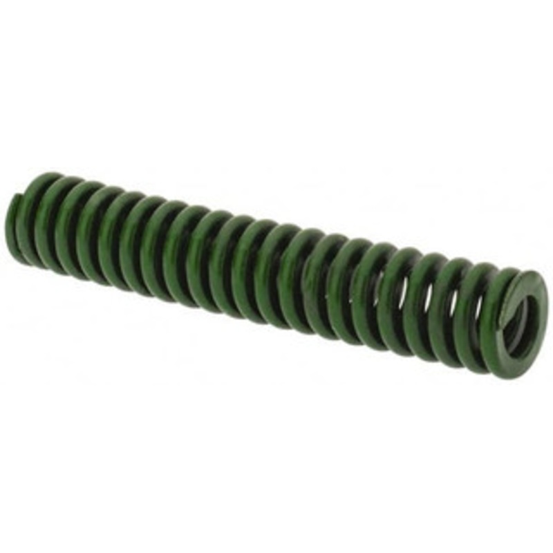 Associated Spring Raymond 3/8 Hole Diam, 3/16 Rod Diam, 2 Free Length, Green Die Spring 45 Lb Max Deflection, 0.5 Max Deflection, Extra Heavy Duty, Chromium Alloy Steel 106-108 – 07663289
