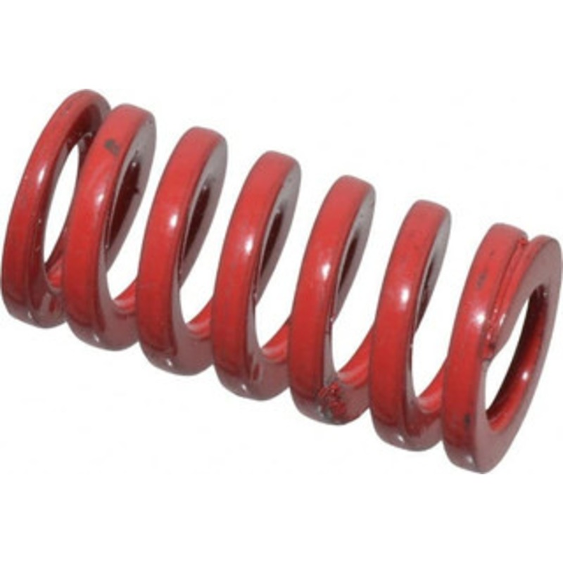 Danly 1/2 Hole Diam, 9/32 Rod Diam, 1 Free Length, Red Die Spring 23.6 Lb Max Deflection, 0.3 Max Deflection, Heavy Duty, Chromium Vanadium Steel 9-0804-26 – 76014216