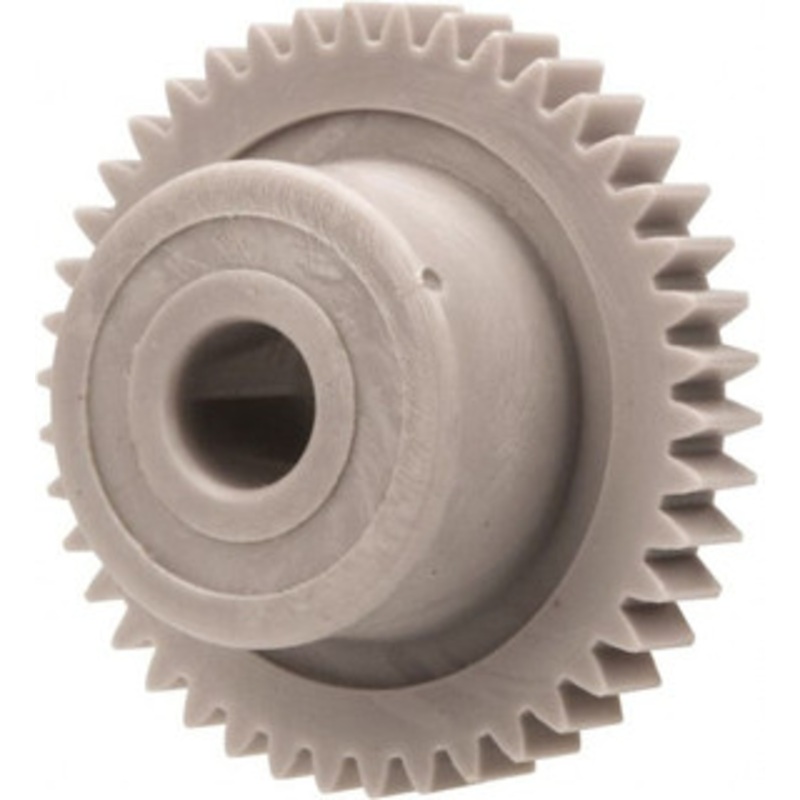 Made in USA 48 Pitch, 7/8 Pitch Diam, 0.917 OD, 42 Tooth Spur Gear 1/8 Face Width, 3/16 Bore Diam, 35/64 Hub Diam, 20 Pressure Angle, Acetal 4842 – 03303054