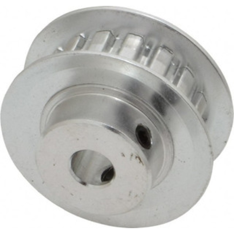 Value Collection 16 Tooth, 1/4 Inside x 1 Outside Diam, Hub & Flange Timing Belt Pulley 1/4 Belt Width, 1.019 Pitch Diam, 0.438 Face Width, Aluminum 16XL025-6FA-1/4 – 86437662