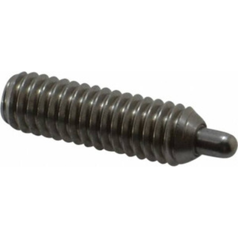 Vlier 5/16-18, 1 Thread Length, 3/16 Plunger Projection, Stainless Steel Threaded Spring Plunger 0.133 – 0.135 Max Plunger Diam, 1 Plunger Length, 1.5 Lb Init End Force, 4.5 Lb Final End Force, 0.093 Hex SSPH57 – 62119748