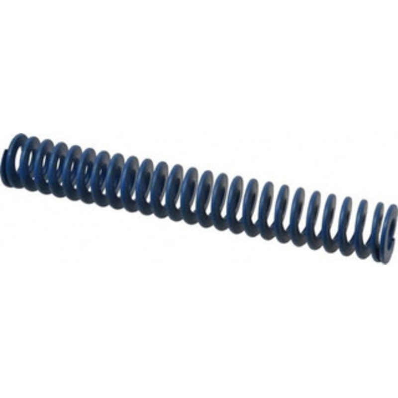 Associated Spring Raymond 1-1/2 Hole Diam, 3/4 Rod Diam, 10 Free Length, Blue Die Spring 500 Lb Max Deflection, 5 Max Deflection, Medium Duty, Chromium Alloy Steel 103-740 – 07661168