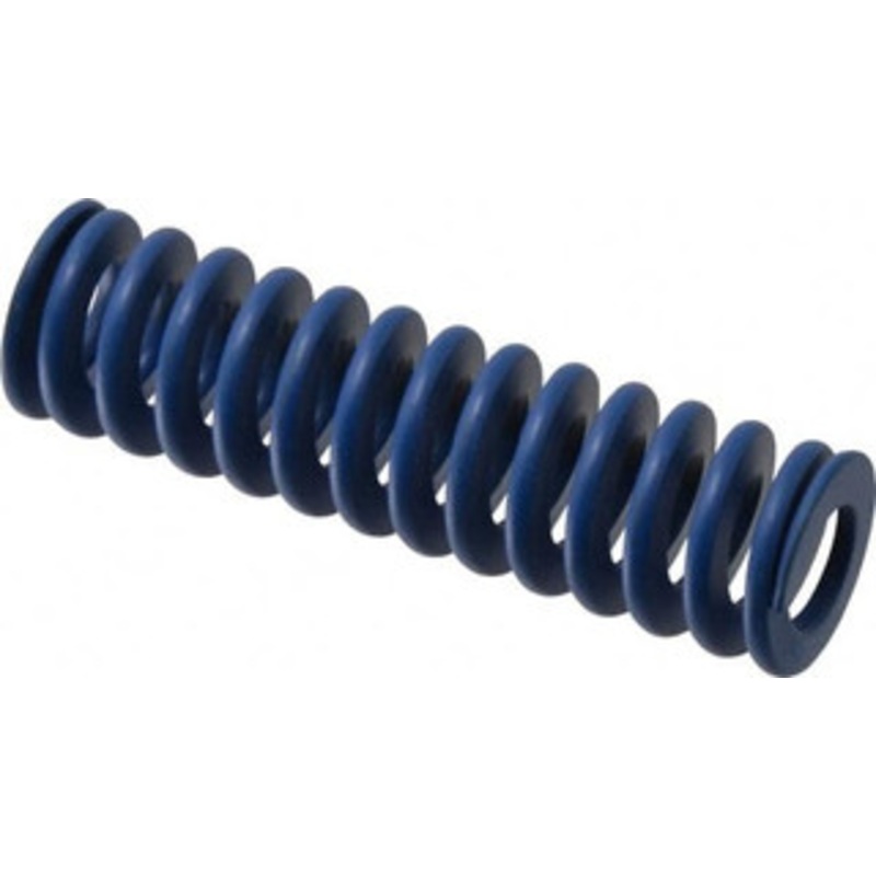 Associated Spring Raymond 25mm Hole Diam, 12.5mm Rod Diam, 3-1/2 Free Length, Blue Die Spring 1260.6 N Max Deflection, 33mm Max Deflection, Medium Duty, Chromium Alloy Steel 204-514 – 67899849
