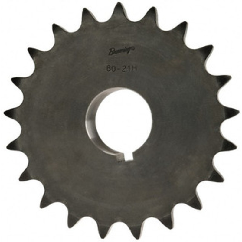 Browning 3/4 Chain Pitch, Chain Size 60, 21 Tooth Finished Bore Sprocket 1-1/2 Bore Diam, 5.032 Pitch Diam, 5.43 OD H6021X 1 1/2 – 78342060