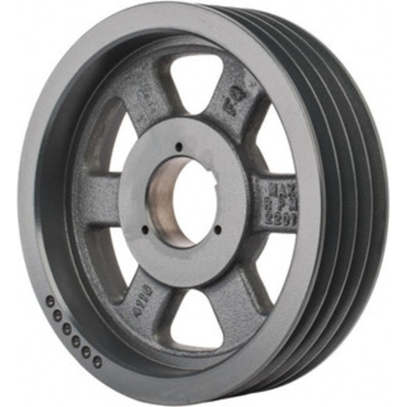 Browning 4B5V110 4 Groove, 5/8 to 2-1/4 Bore Diam, 11.28 Outside Diam, QD Bushed V Belt Sheave 11.1 5V Diam Belt Pitch 4B5V110 – 84432343