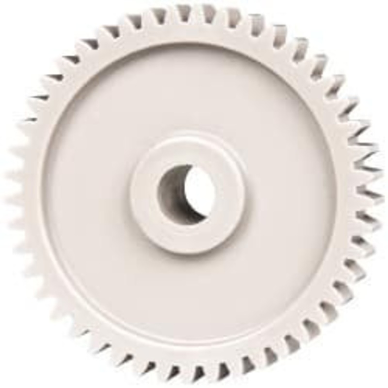 Made in USA 20 Pitch, 2-1/4 Pitch Diam, 2.35 OD, 45 Tooth Spur Gear 3/8 Face Width, 3/8 Bore Diam, 47/64 Hub Diam, 20 Pressure Angle, Acetal 2045 – 03124971