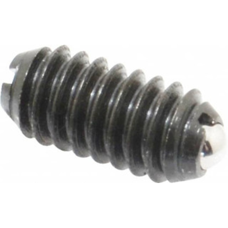 Vlier 1/4-20, 0.125 Ball Diam, 0.531 Body Length, 0.035 Max Ball Reach, Threaded Ball Plunger Steel Body, Steel Ball, 3 Lb Initial End Force, 7 Lb Final End Force B54 – 62121066