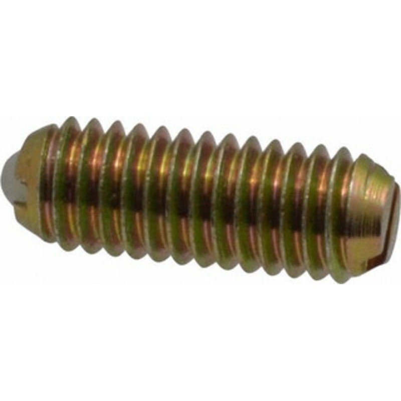 Vlier 10-32, 0.094 Ball Diam, 0.513 Body Length, 0.025 Max Ball Reach, Threaded Ball Plunger Steel Body, Nylon Ball, 2 Lb Initial End Force, 5 Lb Final End Force DBH52 – 62122593