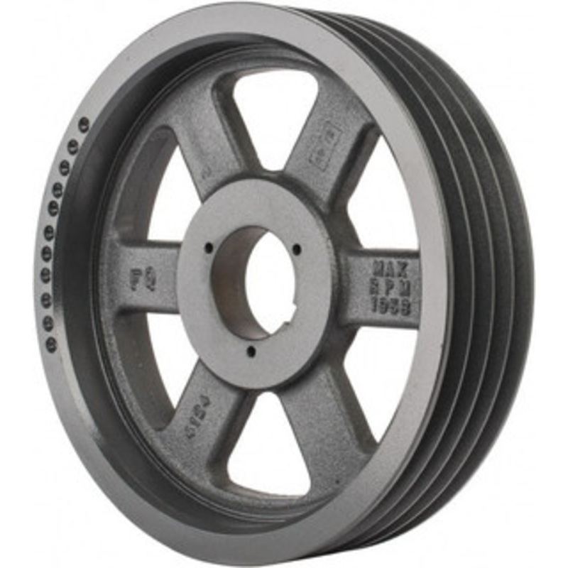 Browning 4B5V124 4 Groove, 5/8 to 2-1/4 Bore Diam, 12.68 Outside Diam, QD Bushed V Belt Sheave 12.5 5V Diam Belt Pitch 4B5V124 – 84432350