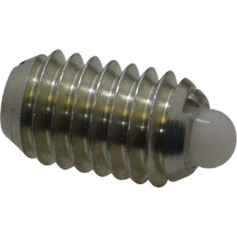 Vlier 3/8-16, 5/8 Thread Length, 0.11 Plunger Projection, Steel Threaded Spring Plunger 0.186 Max Plunger Diam, 0.625 Plunger Length, 4.5 Lb Init End Force, 18.5 Lb Final End Force NM58N – 62120514