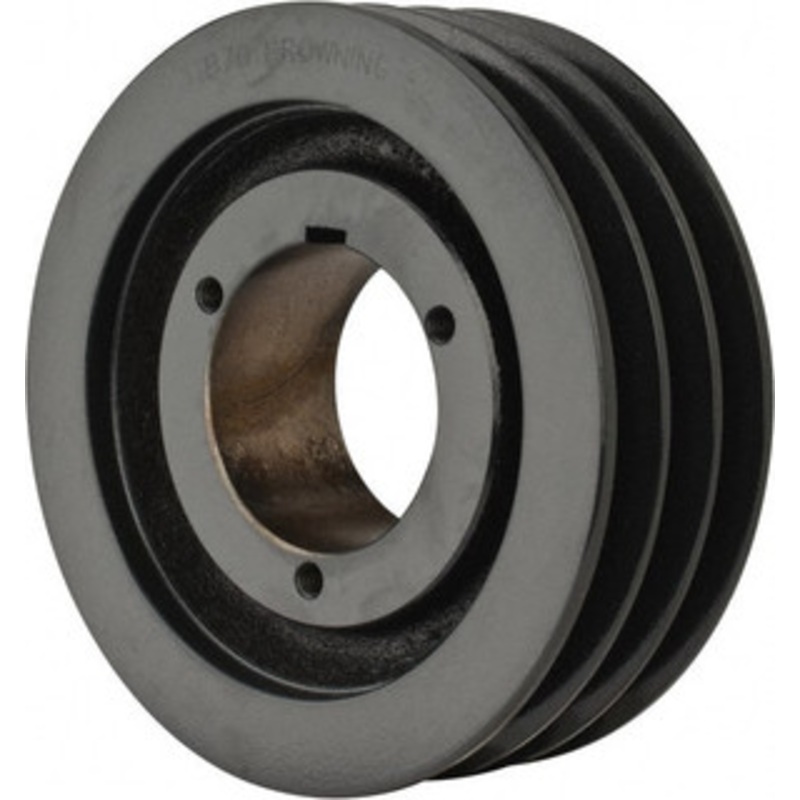 Browning 3TB70 3 Groove, 3/4 to 2-11/16 Bore Diam, 7.35 Outside Diam, QD Bushed V Belt Sheave 6.6 A Diam Belt Pitch 3TB70 – 00755736