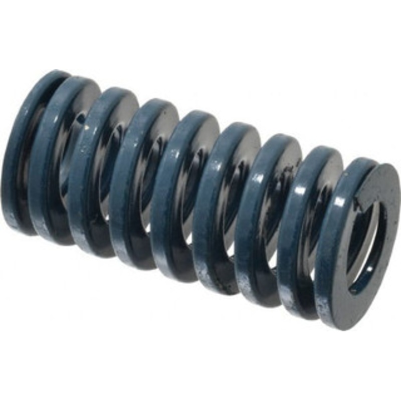 Danly 1-1/4 Hole Diam, 5/8 Rod Diam, 2-1/2 Free Length, Blue Die Spring 50.1 Lb Max Deflection, 0.94 Max Deflection, Medium Duty, Chromium Vanadium Steel 9-2010-21 – 76013044