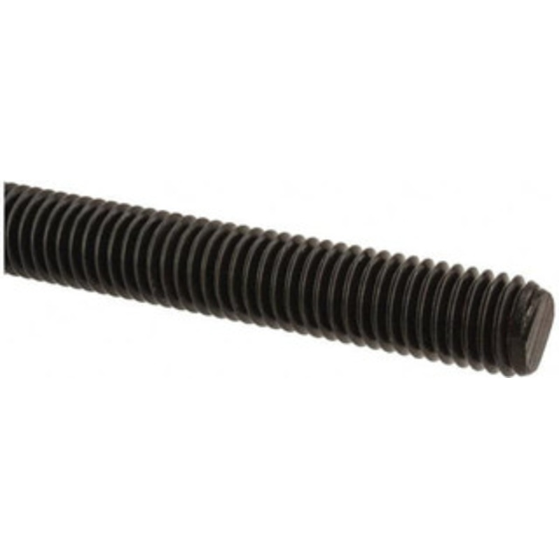 Value Collection 1/2-13 x 6 ft. Medium Carbon Steel Threaded Rod Right Hand Thread, Black Oxide Finish, UNC 45623 – 64818388