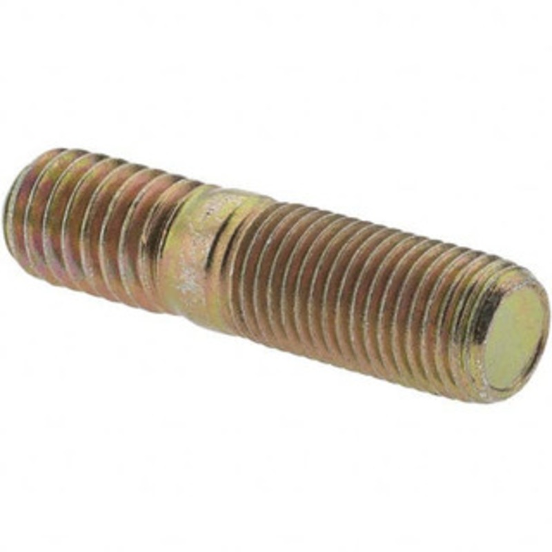 Value Collection 3/8-24 Long Thread, 3/8-16 Short Thread, 1-1/2 OAL Unequal Double Threaded Stud Alloy Steel, Zinc Yellow Dichromate Finish, 3/4 Long Thread Length, 1/2 Short Thread Length BD36965 – 80913171