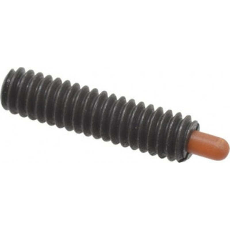 Vlier 1/4-20, 1 Thread Length, 3/16 Plunger Projection, Steel Threaded Spring Plunger 0.116 – 0.118 Max Plunger Diam, 1 Plunger Length, 1 Lb Init End Force, 4 Lb Final End Force NS55 – 62118112