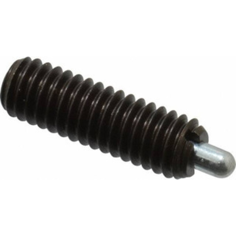 Vlier 5/16-18, 1 Thread Length, 3/16 Plunger Projection, Steel Threaded Spring Plunger 0.133 – 0.135 Max Plunger Diam, 1 Plunger Length, 1.5 Lb Init End Force, 4.5 Lb Final End Force S57 – 62116892