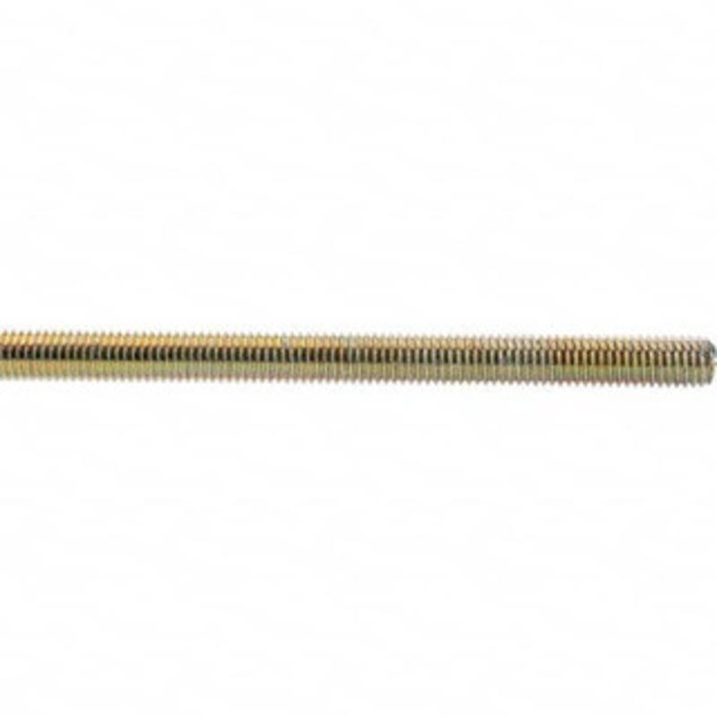 Value Collection 1/2-13 x 3 ft. Low Carbon Steel Threaded Rod Right Hand Thread, Yellow Zinc Plated Finish, UNC 36679 – 53525754
