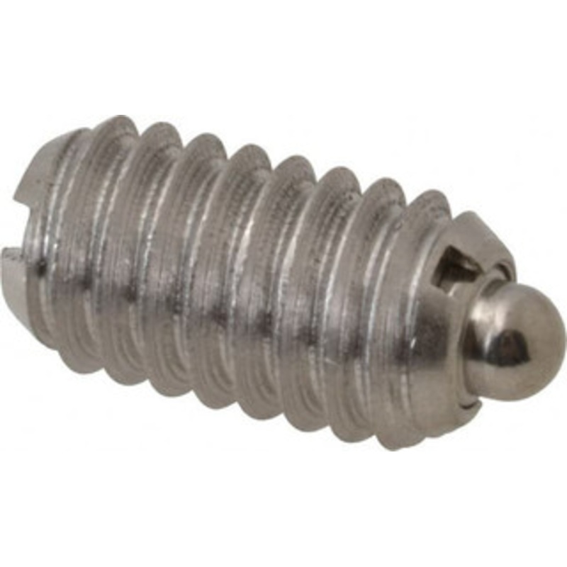 Vlier 5/16-18, 9/16 Thread Length, 1/12 Plunger Projection, Stainless Steel Threaded Spring Plunger 0.135 Max Plunger Diam, 0.562 Plunger Length, 1.25 Lb Init End Force, 4 Lb Final End Force SSM57 – 62120233