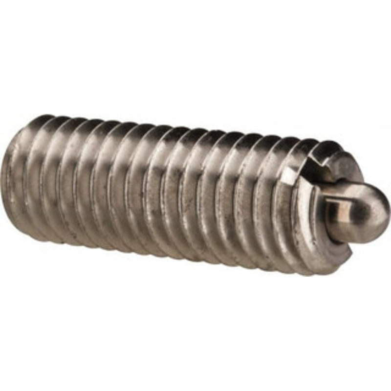 Vlier M8 x 1.25, 0.866 Thread Length, 0.118 Plunger Projection, Stainless Steel Threaded Spring Plunger 0.138 Max Plunger Diam, 0.866 Plunger Length, 5.62 Lb Init End Force, 15.74 Lb Final End Force SSM8A – 62117775
