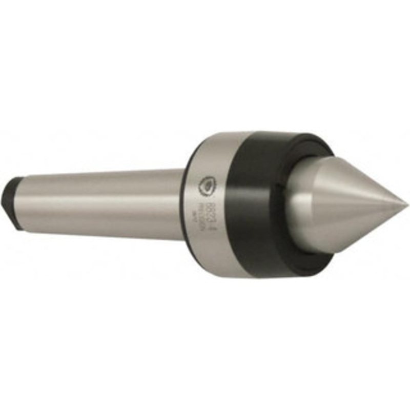 Bison MT2 Morse Taper Shank, 44mm Head Diam, Live Center 8,000 Max RPM, 24mm Point Diam, 1.04 Point Len, 220 Lb Max Workpc, Standard Point 7-567-002 – 30520415