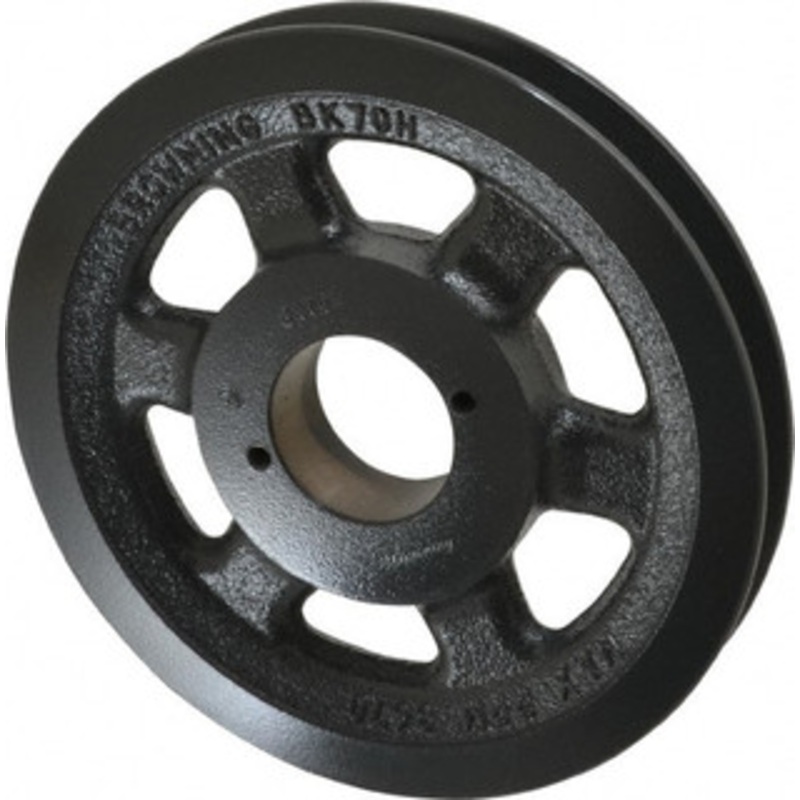 Browning BK70H 1 Groove, 3/8 to 1-1/2 Bore Diam, 6-3/4 Outside Diam, QD Bushed V Belt Sheave 6.0 A Diam Belt Pitch BK70H – 00754374