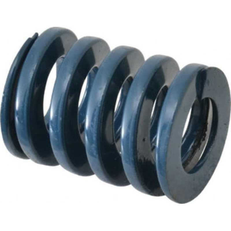 Danly 1 Hole Diam, 1/2 Rod Diam, 1-1/4 Free Length, Blue Die Spring 71.2 Lb Max Deflection, 0.47 Max Deflection, Medium Duty, Chromium Vanadium Steel 9-1605-21 – 76012822
