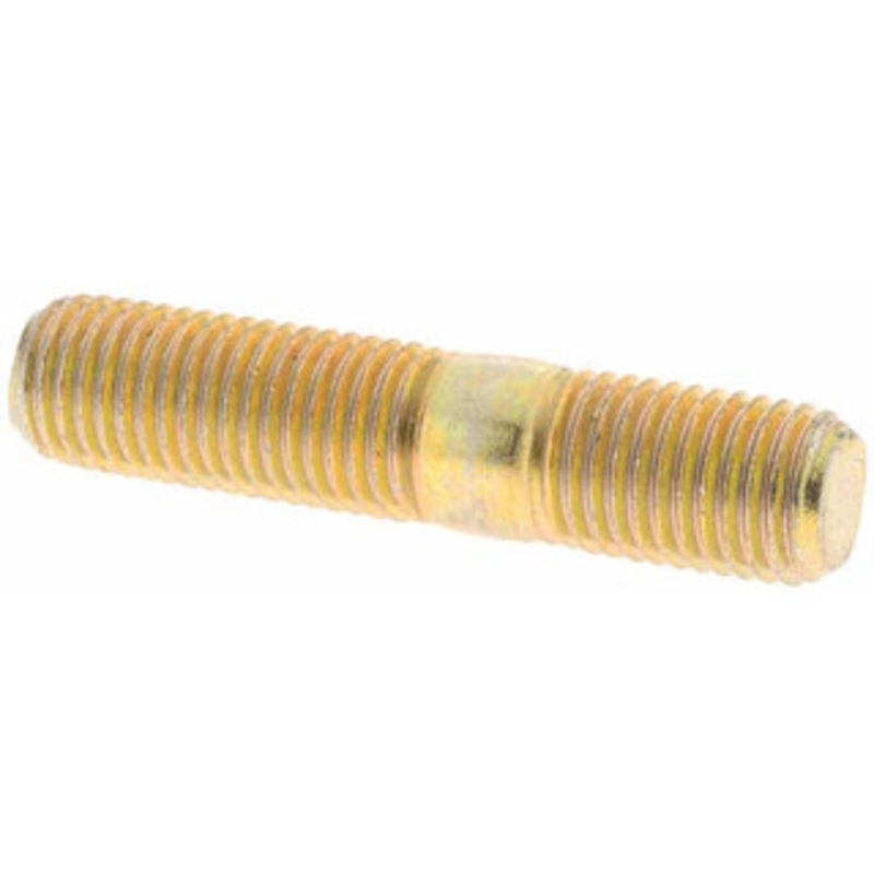 Value Collection 25 Qty 1 Pack M10x1.25 48mm OAL Unequal Double Threaded Stud Steel, 24mm Long Thread Length, 15mm Short Thread Length, Metric BD4223 – 66428103