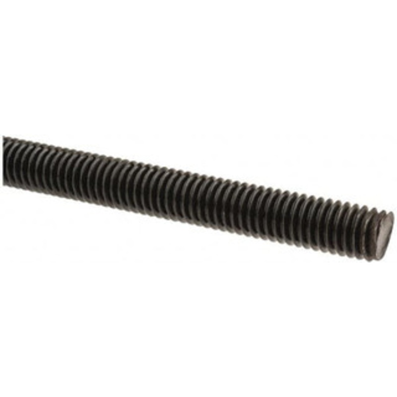 Value Collection 3/8-16 x 6 ft. Medium Carbon Steel Threaded Rod Right Hand Thread, Black Oxide Finish, UNC 45622 – 64818370