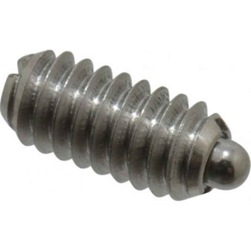 Vlier 1/4-20, 17/32 Thread Length, 0.078 Plunger Projection, Stainless Steel Threaded Spring Plunger 0.119 Max Plunger Diam, 0.531 Plunger Length, 1 Lb Init End Force, 3.5 Lb Final End Force SSM55 – 62120217