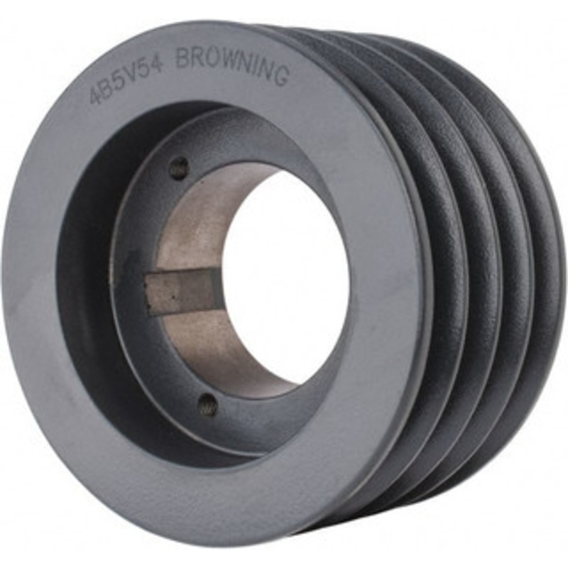 Browning 4B5V54 4 Groove, 5/8 to 2-1/4 Bore Diam, 5.68 Outside Diam, QD Bushed V Belt Sheave 5.5 5V Diam Belt Pitch 4B5V54 – 84432202