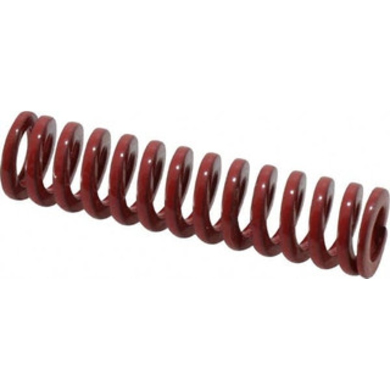 Danly 1/2 Hole Diam, 9/32 Rod Diam, 2 Free Length, Red Die Spring 11.4 Lb Max Deflection, 0.6 Max Deflection, Heavy Duty, Chromium Vanadium Steel 9-0808-26 – 76014257
