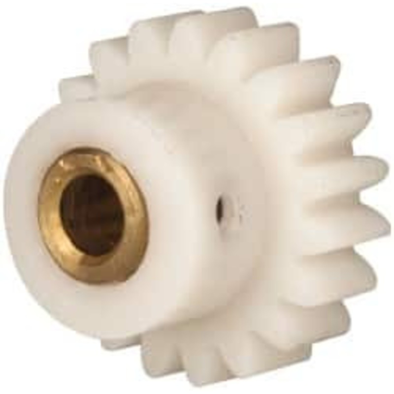 Made in USA 24 Pitch, 0.791 Pitch Diam, 7/8 OD, 19 Tooth Spur Gear 1/4 Face Width, 3/16 Bore Diam, 35/64 Hub Diam, 20 Pressure Angle, Acetal 2419BI – 03925104