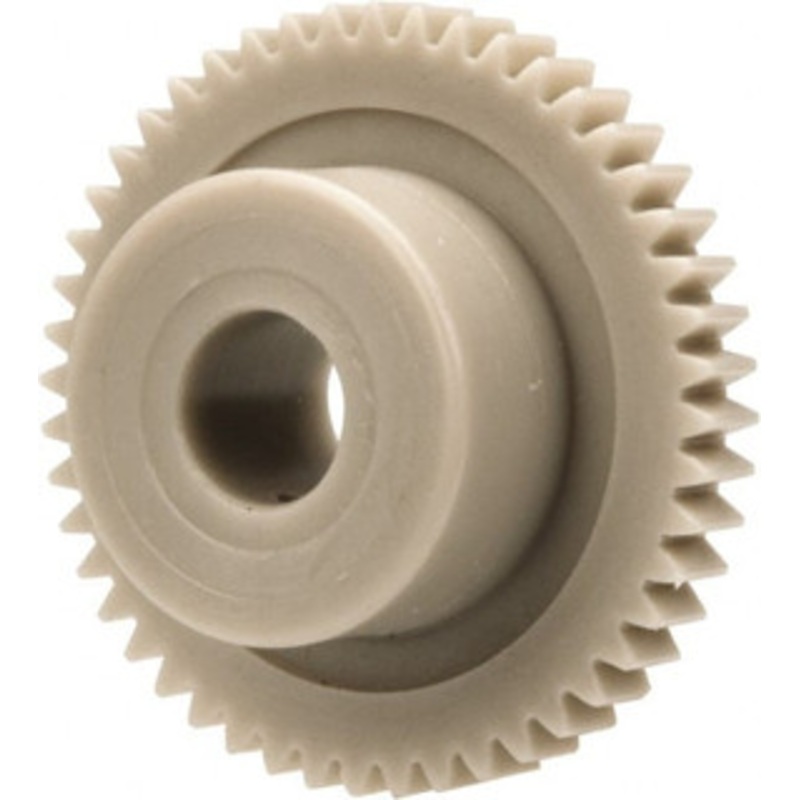 Made in USA 48 Pitch, 1 Pitch Diam, 1.042 OD, 48 Tooth Spur Gear 1/8 Face Width, 1/4 Bore Diam, 39/64 Hub Diam, 20 Pressure Angle, Acetal 4848 – 03303088