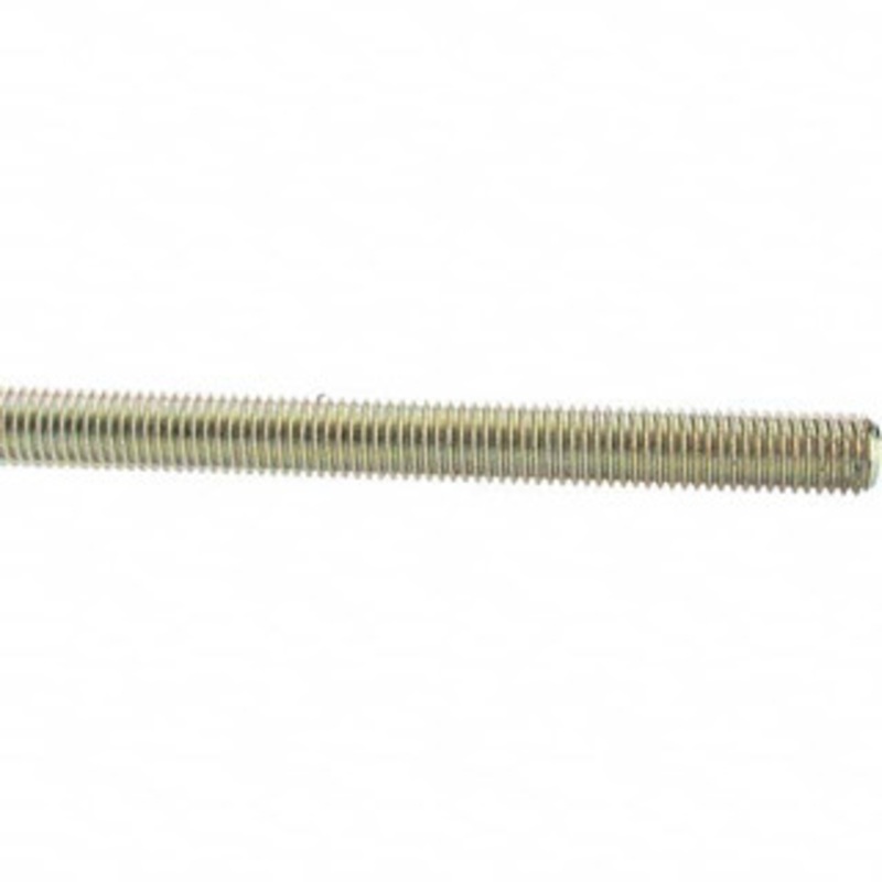 Value Collection 5/8-11 x 3 ft. Low Carbon Steel Threaded Rod Right Hand Thread, Yellow Zinc Plated Finish, UNC 36680 – 53525747