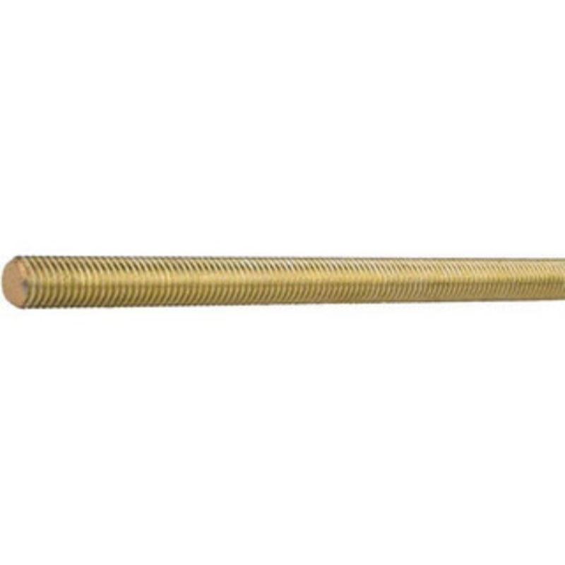 Value Collection 7/16-20 x 3 ft. Stainless Steel General Purpose Threaded Rod Right Hand Thread, Yellow Zinc Plated Finish, UNF 08353 – 81051864