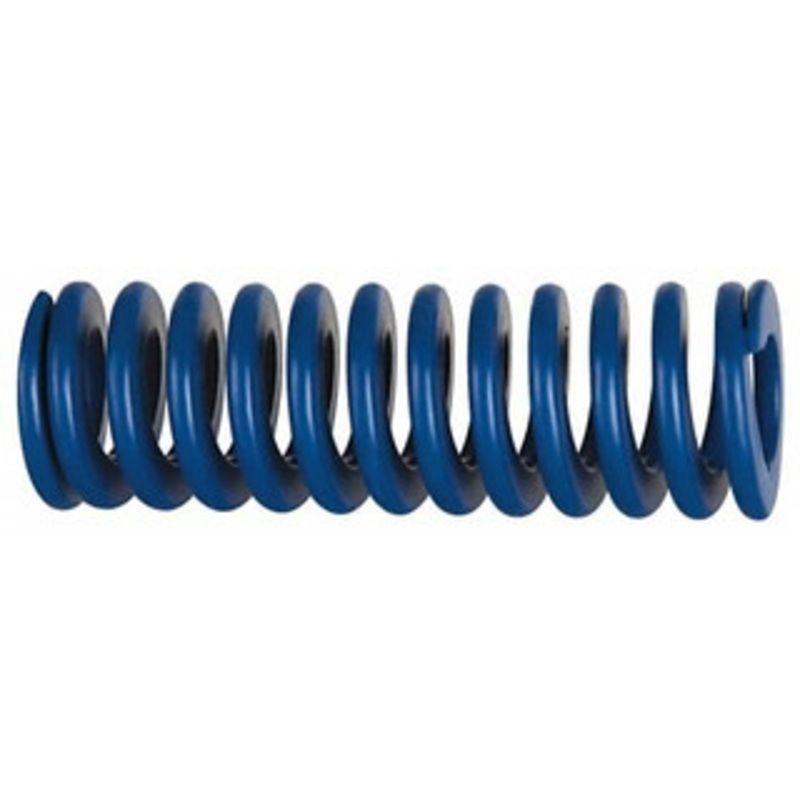 Associated Spring Raymond 16mm Hole Diam, 8mm Rod Diam, 3-1/2 Free Length, Blue Die Spring 513.8 N Max Deflection, 33.8mm Max Deflection, Medium Duty, Chromium Alloy Steel 204-314 – 67899609