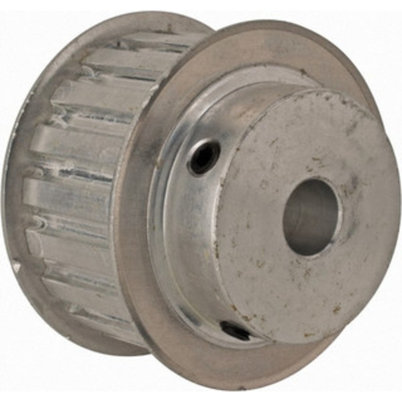 Value Collection 19 Tooth, 1/2 Inside x 2.238 Outside Diam, Hub & Flange Timing Belt Pulley 1 Belt Width, 2.268 Pitch Diam, 1-1/4 Face Width, Aluminum 19L100-6FA-1/2 – 86437803