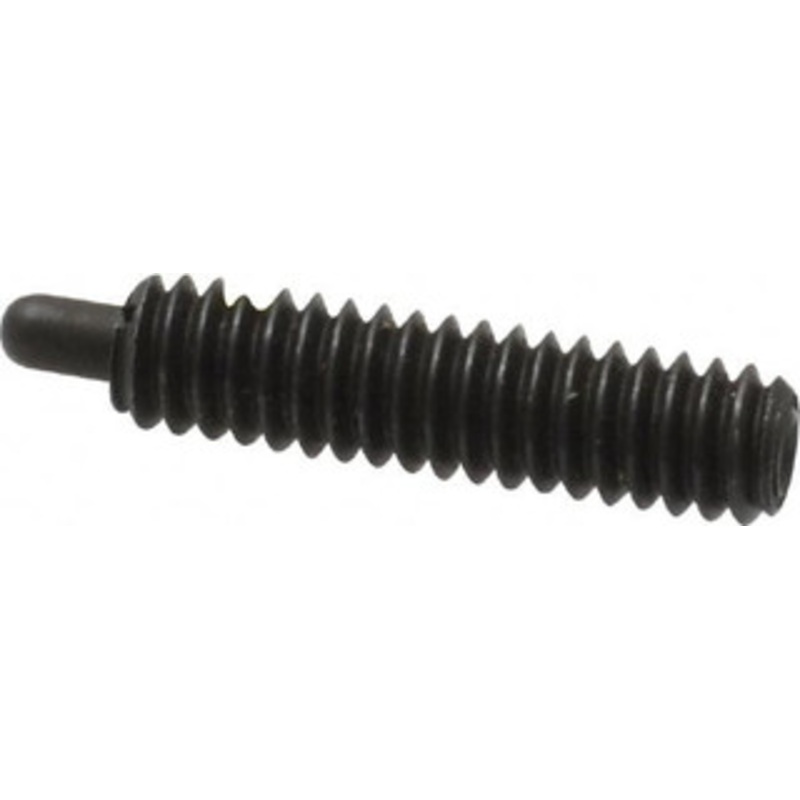 Vlier 1/4-20, 1 Thread Length, 3/16 Plunger Projection, Steel Threaded Spring Plunger 0.117 – 0.118 Max Plunger Diam, 1 Plunger Length, 3 Lb Init End Force, 13 Lb Final End Force S54N – 62116827