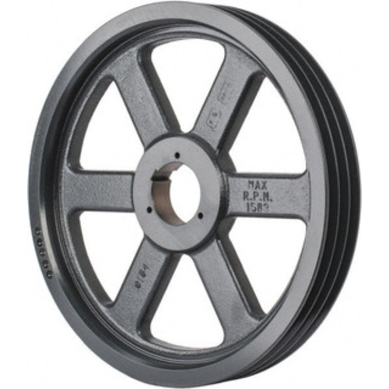 Browning 3B5V154 3 Groove, 5/8 to 2-1/4 Bore Diam, 15.68 Outside Diam, QD Bushed V Belt Sheave 15.5 5V Diam Belt Pitch 3B5V154 – 84432137