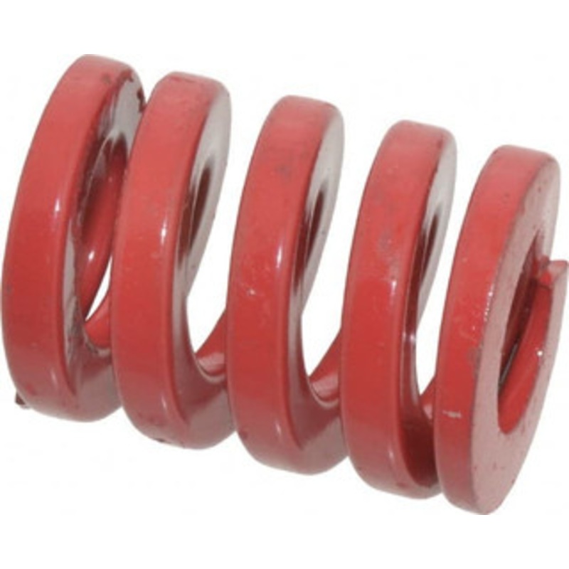 Danly 1 Hole Diam, 1/2 Rod Diam, 1-1/4 Free Length, Red Die Spring 163 Lb Max Deflection, 0.38 Max Deflection, Heavy Duty, Chromium Vanadium Steel 9-1605-26 – 76014828