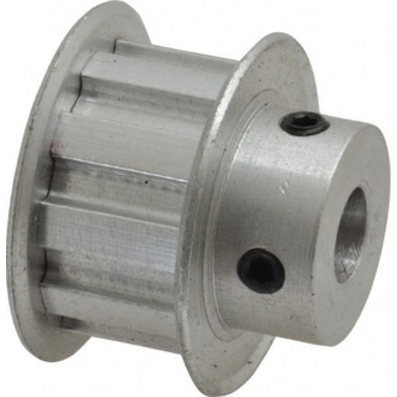 Value Collection 10 Tooth, 3/8 Inside x 1.164 Outside Diam, Hub & Flange Timing Belt Pulley 1/2 Belt Width, 1.194 Pitch Diam, 0.719 Face Width, Aluminum 10L050-6FA-3/8 – 86234887