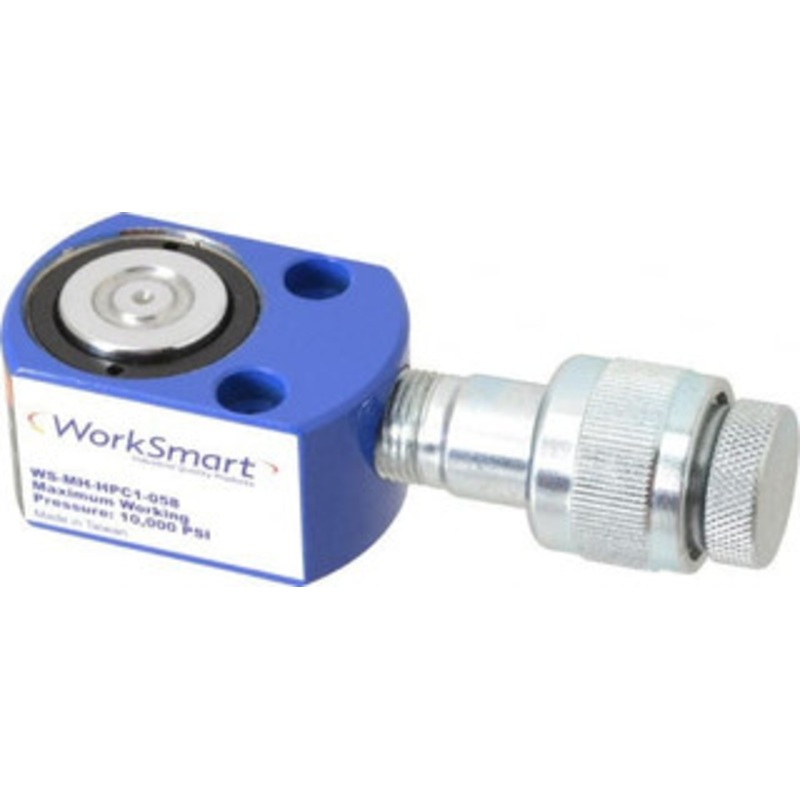 Value Collection 5 Ton, 0.24 Stroke, 0.26 Cu In Oil Capacity, Portable Hydraulic Flat Body Cylinder 1.1 Sq In Effective Area, 1.26 Lowered Ht., 1.5 Max Ht., 1.18 Cyl Bore Diam, 0.98 Plunger Rod Diam, 10,000 Max psi PS-MH-HPC1-058 – 59755389